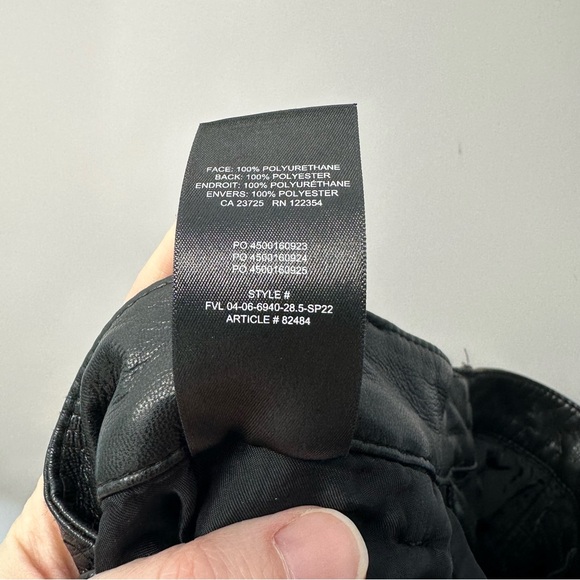 Aritzia Wilfred Melina Faux Leather Black Pants Size 4 - Picture 12 of 12